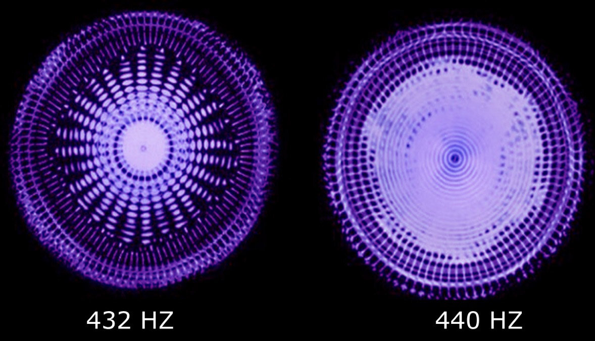 Water Crystal Transformation - 440Hz to 432Hz